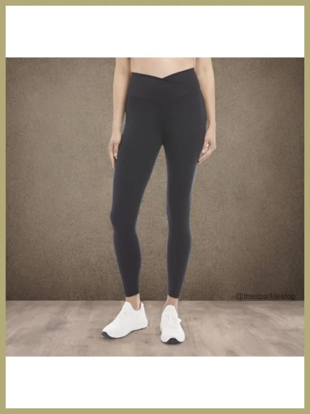 High Waist Crossover 7/8 Leggings Athletic Yoga